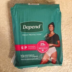 NEW! Depend Fresh Protection Underwear for Women, Maximum Absorbency, 19 Count